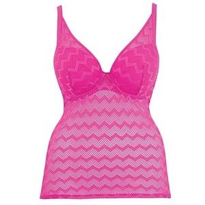 NWT Curvy Kate Pink High Voltage Tankini Top